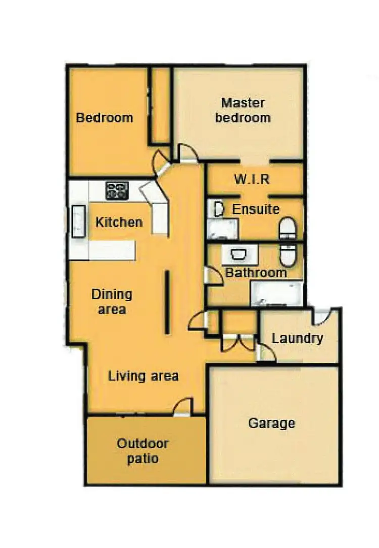 Floorplan of Homely villa listing, 27/166 Speight Street, Brighton QLD 4017