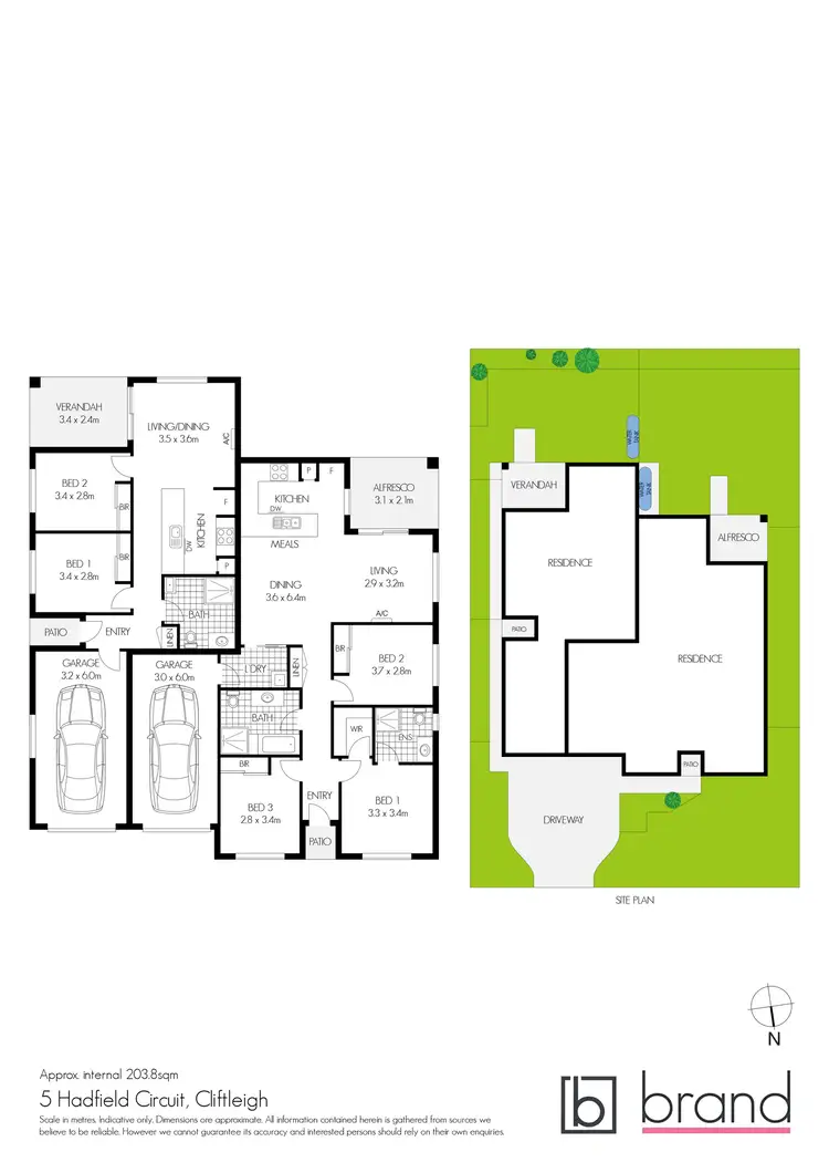Floorplan of Homely house listing, 5 Hadfield Circuit, Cliftleigh NSW 2321