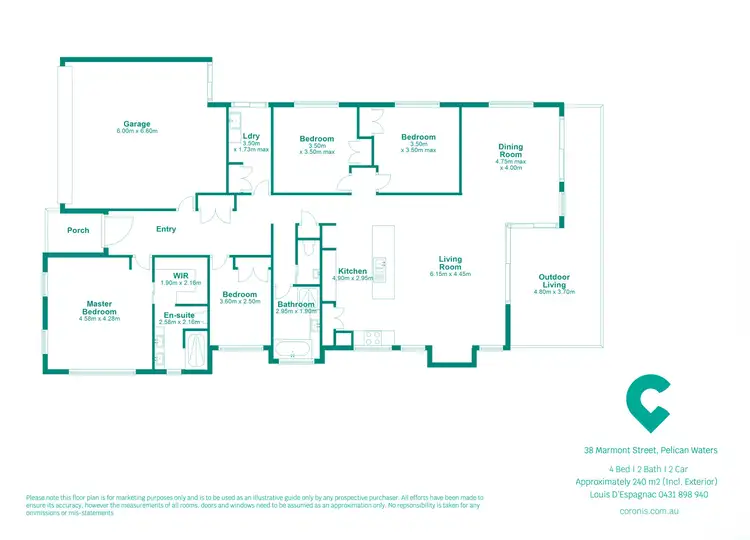 Floorplan of Homely house listing, 38 Marmont Street, Pelican Waters QLD 4551