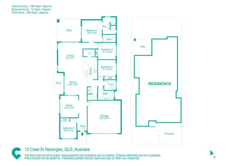 Floorplan of Homely house listing, 13 Crest Street, Narangba QLD 4504