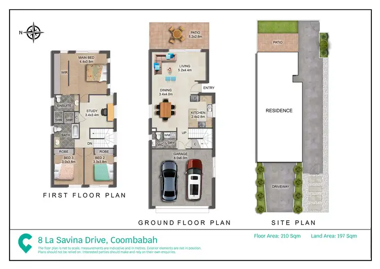 Floorplan of Homely townhouse listing, 8 La Savina Drive, Coombabah QLD 4216