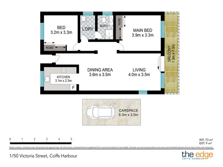 Floorplan of Homely unit listing, 1/50 Victoria Street, Coffs Harbour NSW 2450