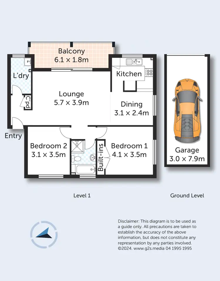 Floorplan of Homely unit listing, 14/18-22 Edensor Street, Epping NSW 2121