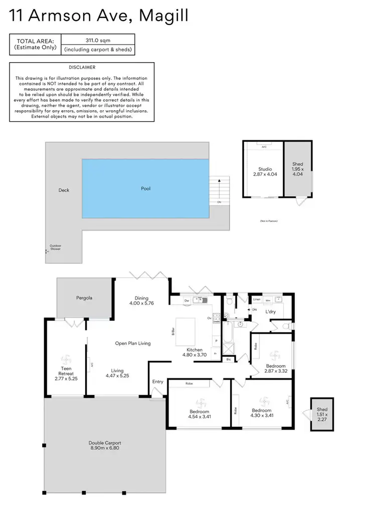 Floorplan of Homely house listing, 11 Armson Avenue, Magill SA 5072