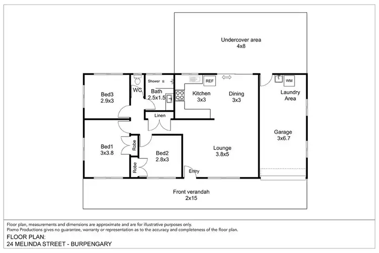 Floorplan of Homely house listing, 24 Melinda Street, Burpengary QLD 4505