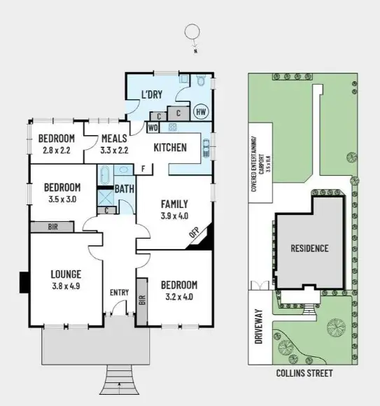 Floorplan of Homely house listing, 20 Collins Street, Box Hill VIC 3128