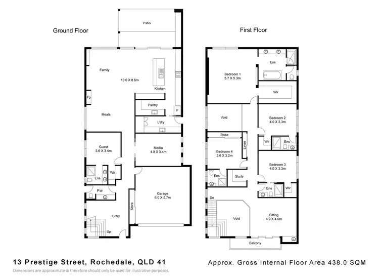 Floorplan of Homely house listing, 13 Prestige Street, Rochedale QLD 4123