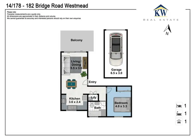 Floorplan of Homely unit listing, 14/178-182 Bridge Road, Westmead NSW 2145
