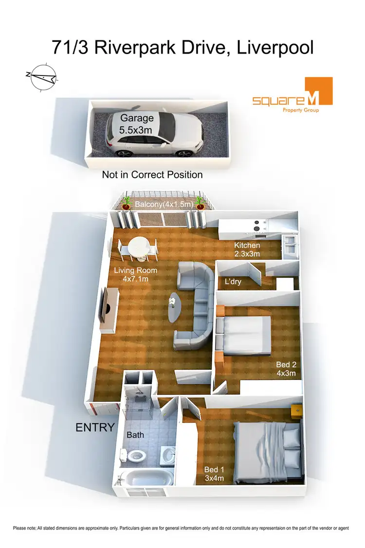 Floorplan of Homely unit listing, 71/3 Riverpark Drive, Liverpool NSW 2170