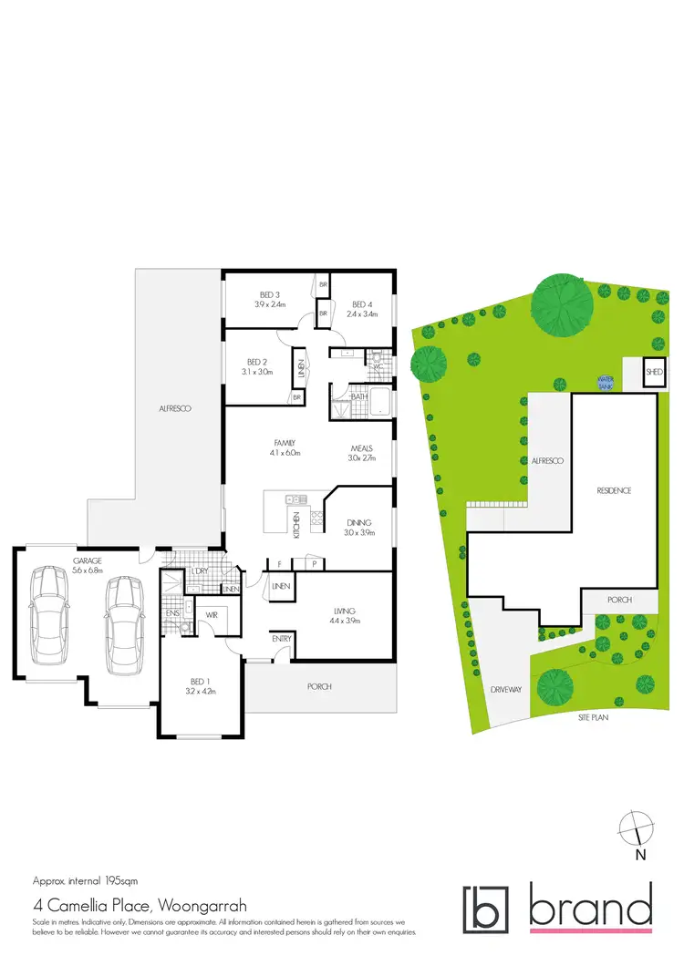 Floorplan of Homely house listing, 4 Camellia Place, Woongarrah NSW 2259