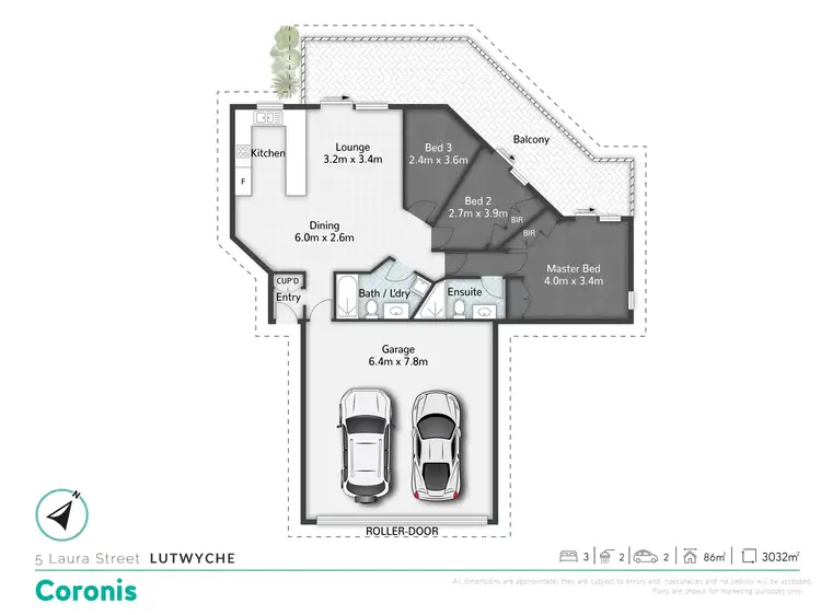 Floorplan of Homely unit listing, 2/5 Laura Street, Lutwyche QLD 4030