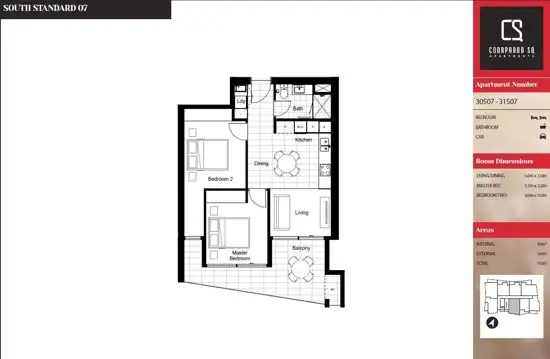 Floorplan of Homely apartment listing, 30607/300 Old Cleveland Road, Coorparoo QLD 4151