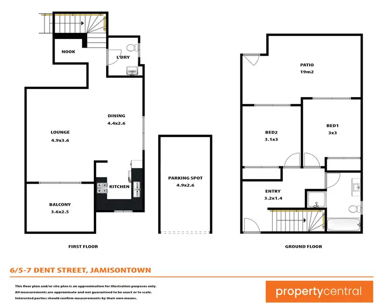 Floorplan of Homely unit listing, 6/5-7 Dent Street, Jamisontown NSW 2750