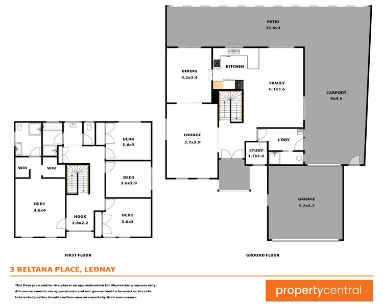 Floorplan of Homely house listing, 3 Beltana Place, Leonay NSW 2750
