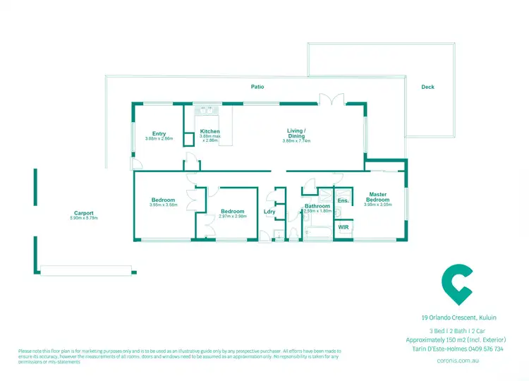 Floorplan of Homely house listing, 19 Orlando Crescent, Kuluin QLD 4558