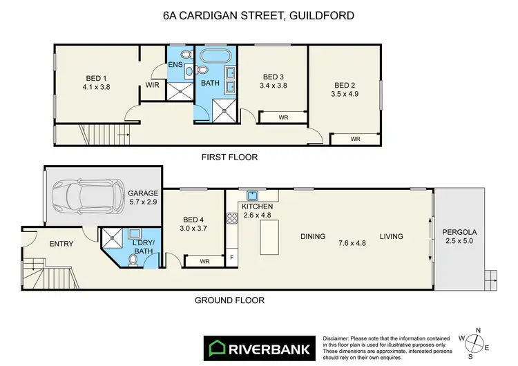 Floorplan of Homely house listing, 6A Cardigan St, Guildford NSW 2161