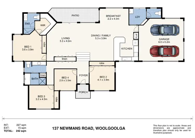 Floorplan of Homely house listing, 137 Newmans Road, Woolgoolga NSW 2456