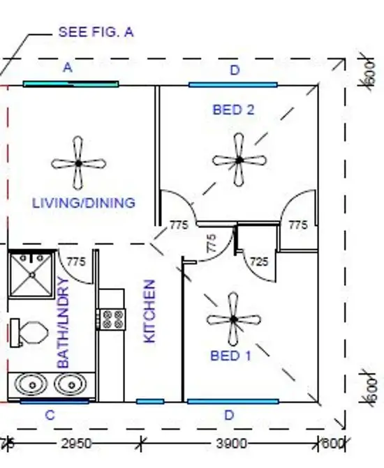 Floorplan of Homely semi-detached listing, 16A Tasman Court, Boronia Heights QLD 4124