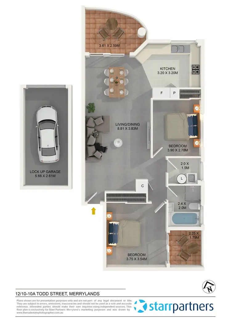 Floorplan of Homely unit listing, 12/10-10a Todd Street, Merrylands NSW 2160