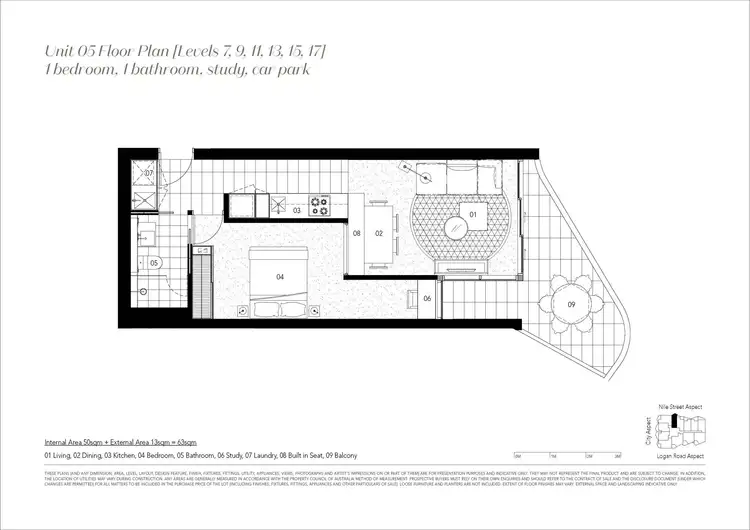 Floorplan of Homely unit listing, 1005/62 Logan Road, Woolloongabba QLD 4102