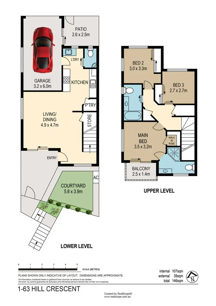 Floorplan of Homely townhouse listing, 1/63 Hill Crescent, Carina Heights QLD 4152