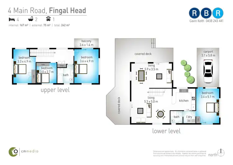 Floorplan of Homely house listing, 4 Main Road, Fingal Head NSW 2487