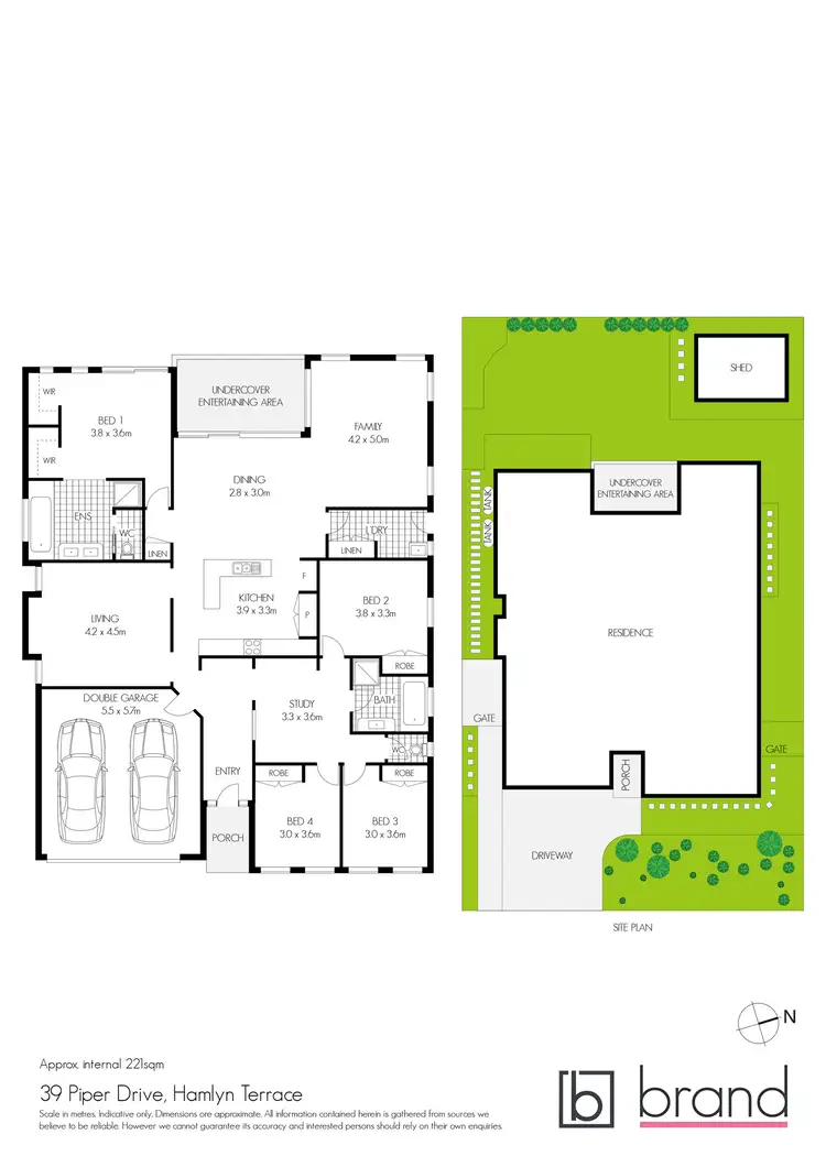 Floorplan of Homely house listing, 39 Piper Drive, Hamlyn Terrace NSW 2259