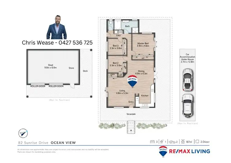 Floorplan of Homely rural property listing, 82 Sunrise Drive, Ocean View QLD 4521