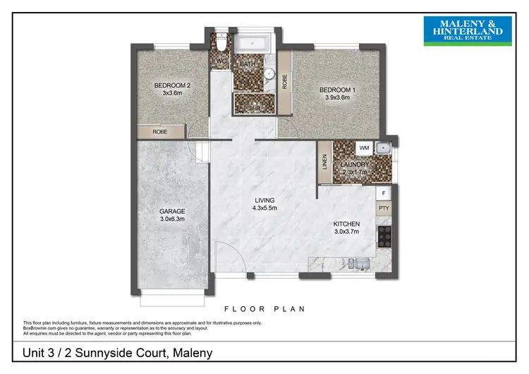 Floorplan of Homely house listing, 3/2 Sunnyside Court, Maleny QLD 4552