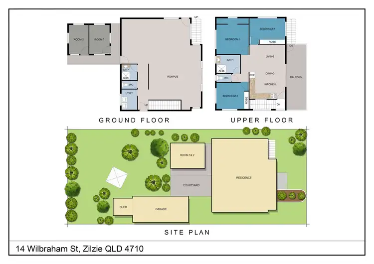 Floorplan of Homely house listing, 14 Wilbraham Street, Zilzie QLD 4710