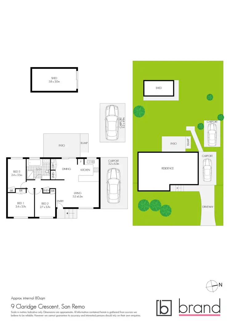 Floorplan of Homely house listing, 9 Claridge Crescent, San Remo NSW 2262