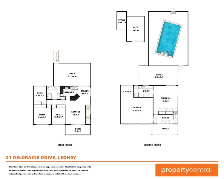 Floorplan of Homely house listing, 21 Deloraine Drive, Leonay NSW 2750