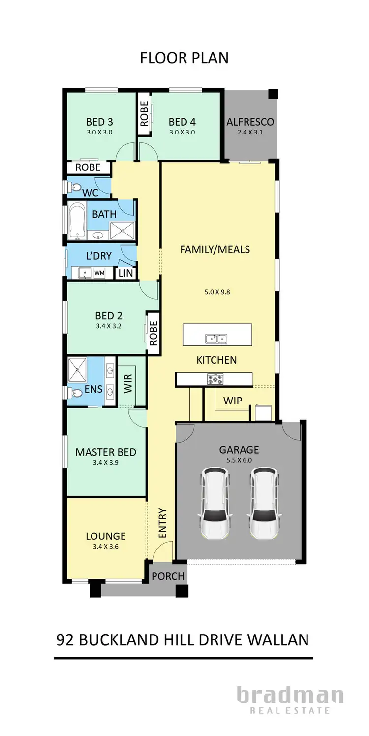 Floorplan of Homely house listing, Harderwick Street, Mickleham VIC 3064