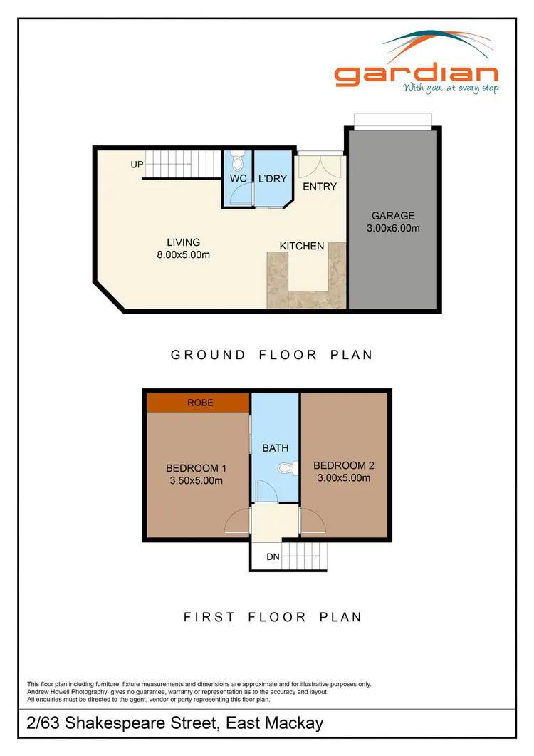 Floorplan of Homely townhouse listing, 2/63 Shakespeare Street, East Mackay QLD 4740