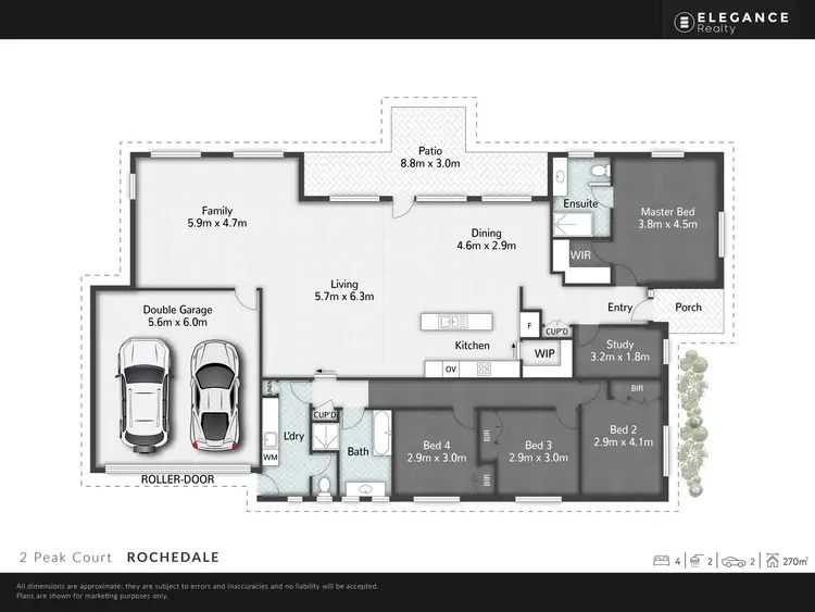 Floorplan of Homely house listing, 2 Peak Court, Rochedale QLD 4123