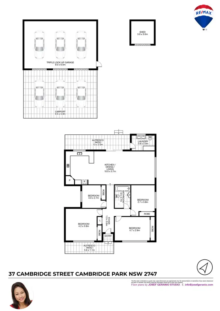 Floorplan of Homely house listing, 37 CAMBRIDGE STREET, Cambridge Park NSW 2747