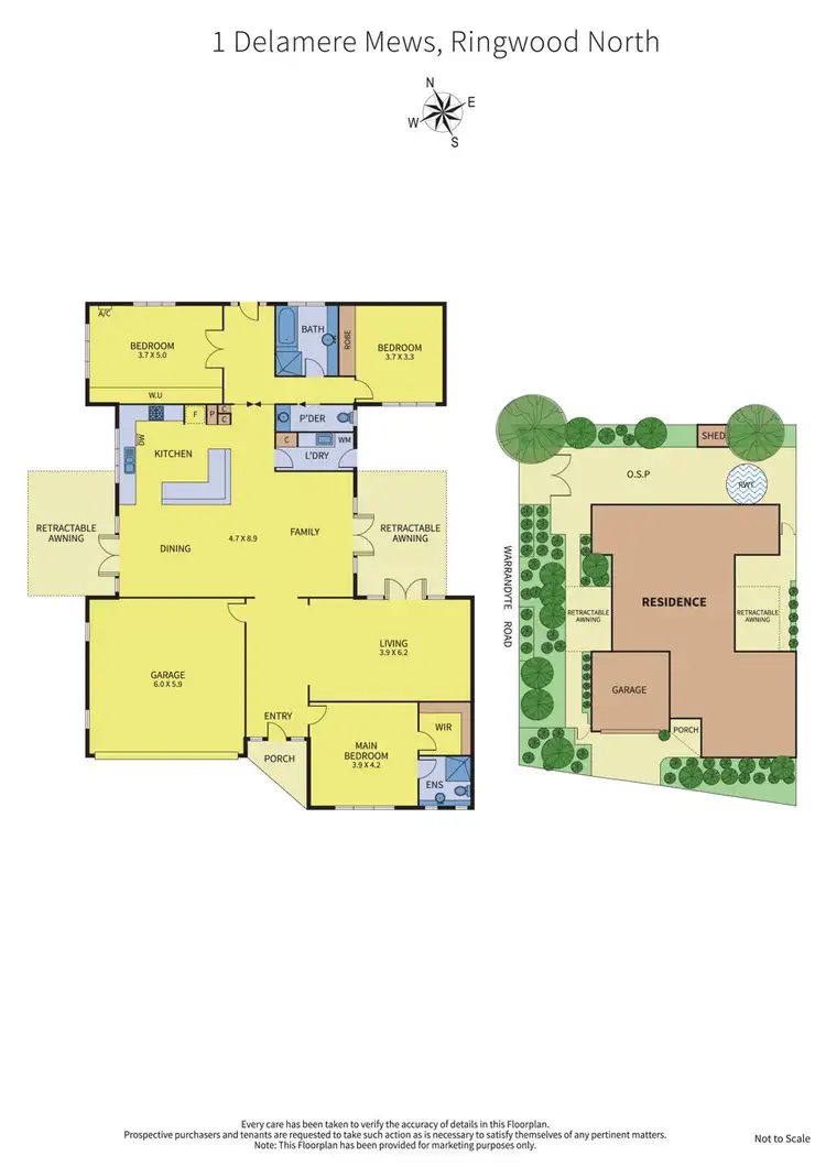 Floorplan of Homely house listing, 1 Delamere Mews, Ringwood North VIC 3134