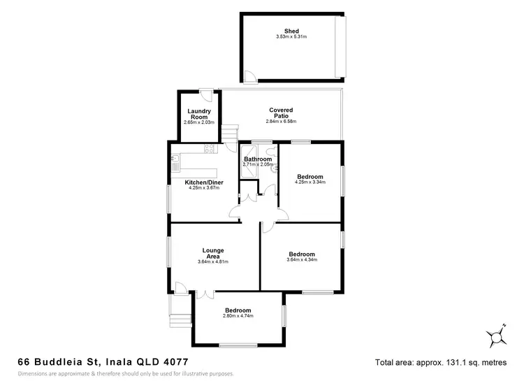 Floorplan of Homely house listing, 66 Buddleia St, Inala QLD 4077
