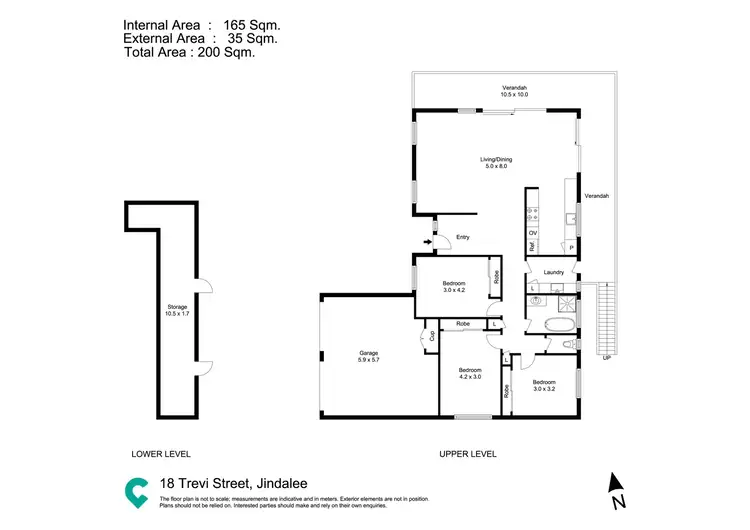 Floorplan of Homely house listing, 18 Trevi Street, Jindalee QLD 4074