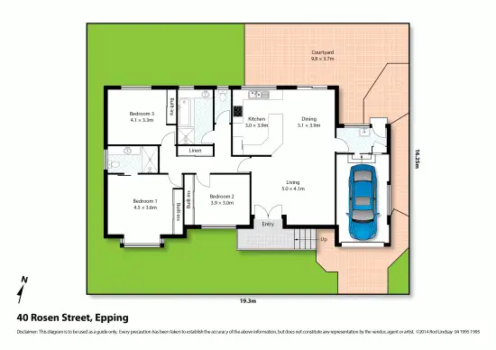 Floorplan of Homely house listing, 40 Rosen Street, Epping NSW 2121