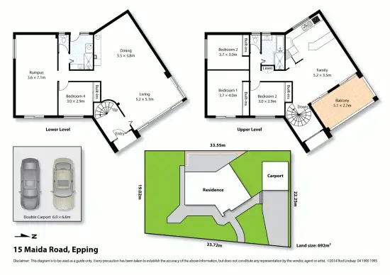 Floorplan of Homely house listing, 15 Maida Road, Epping NSW 2121