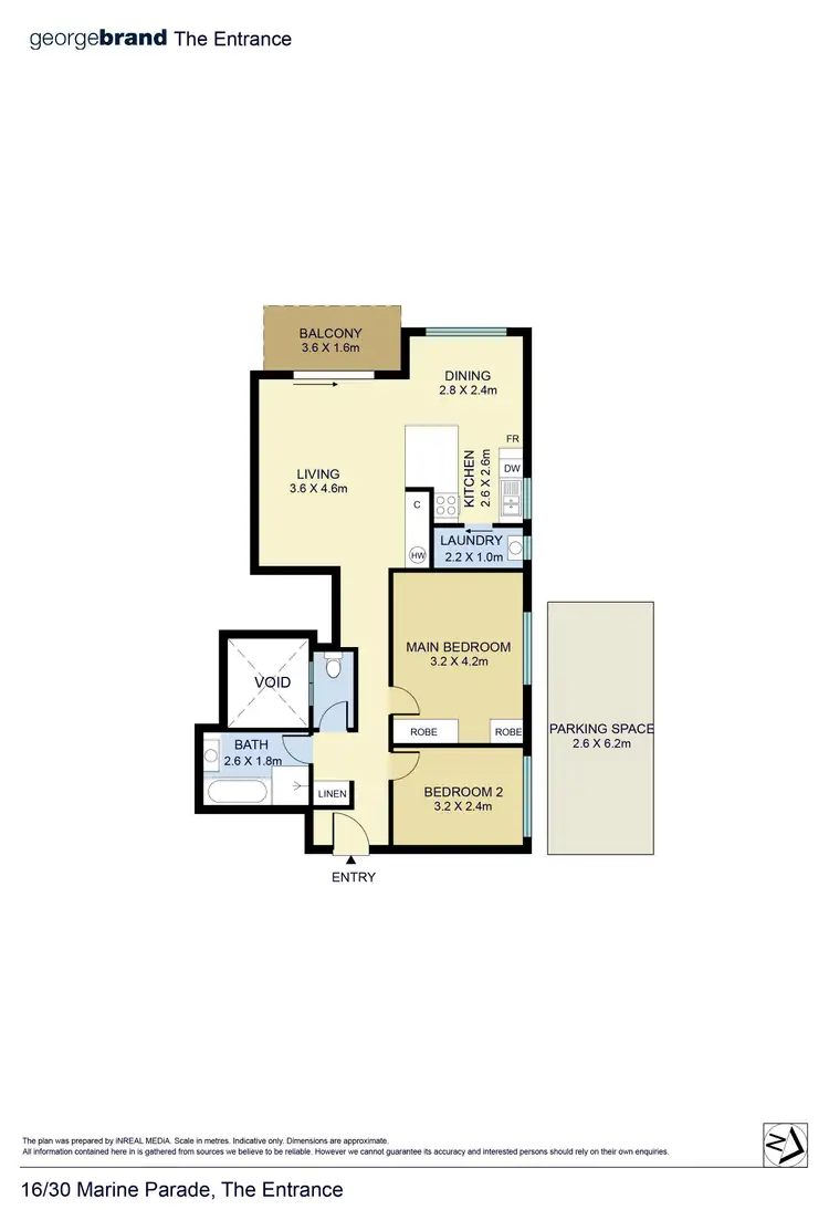 Floorplan of Homely apartment listing, 16/30 Marine Parade, The Entrance NSW 2261