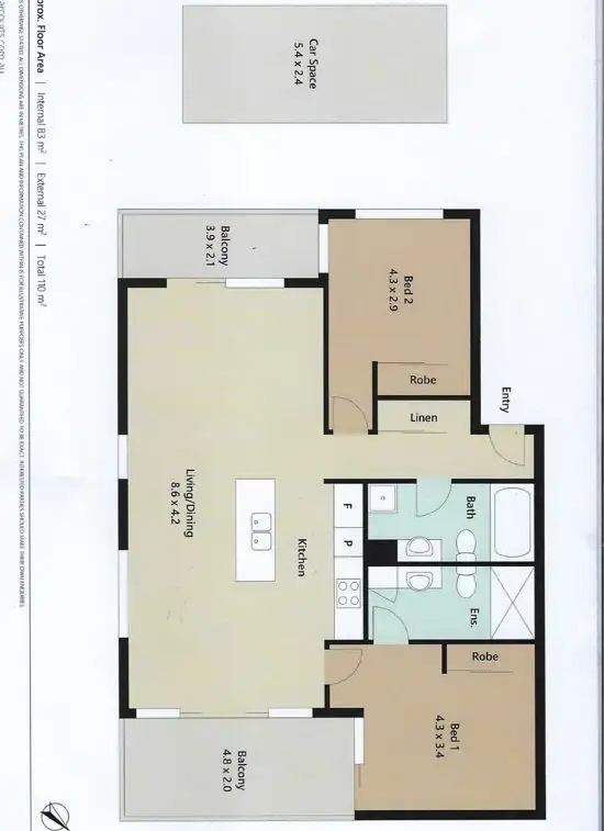 Floorplan of Homely unit listing, 1 Linear Drive, Mango Hill QLD 4509