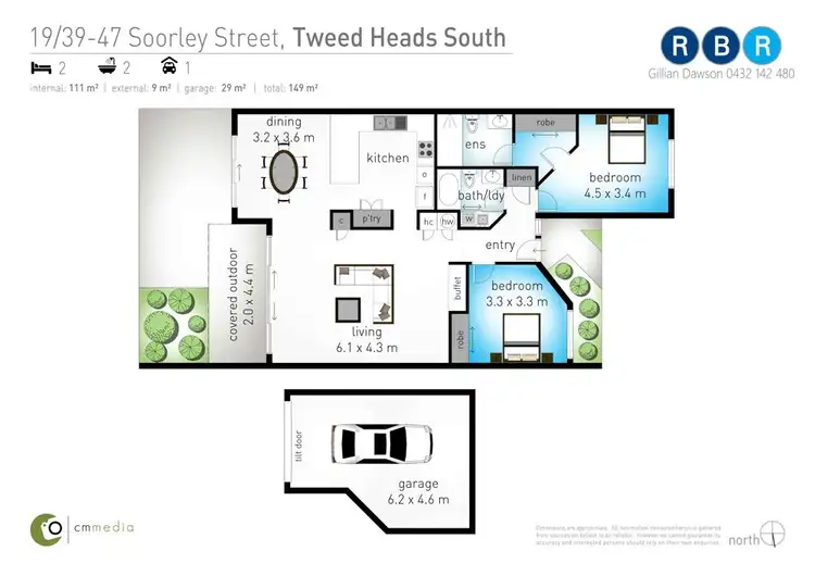 Floorplan of Homely unit listing, 19/39-47 Soorley Street, Tweed Heads South NSW 2486
