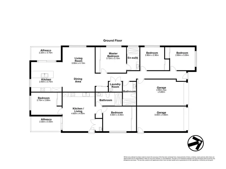 Floorplan of Homely semi-detached listing, 5 Sunline Court, Logan Reserve QLD 4133