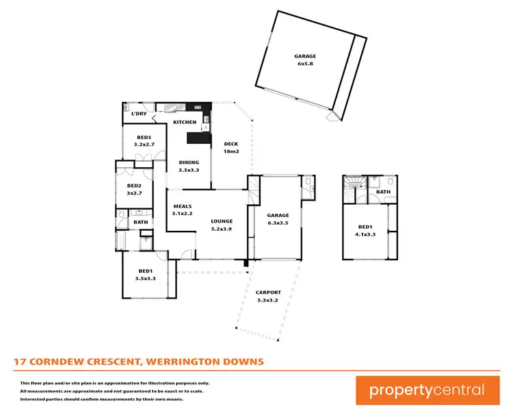 Floorplan of Homely house listing, 17 Corndew Crescent, Werrington Downs NSW 2747
