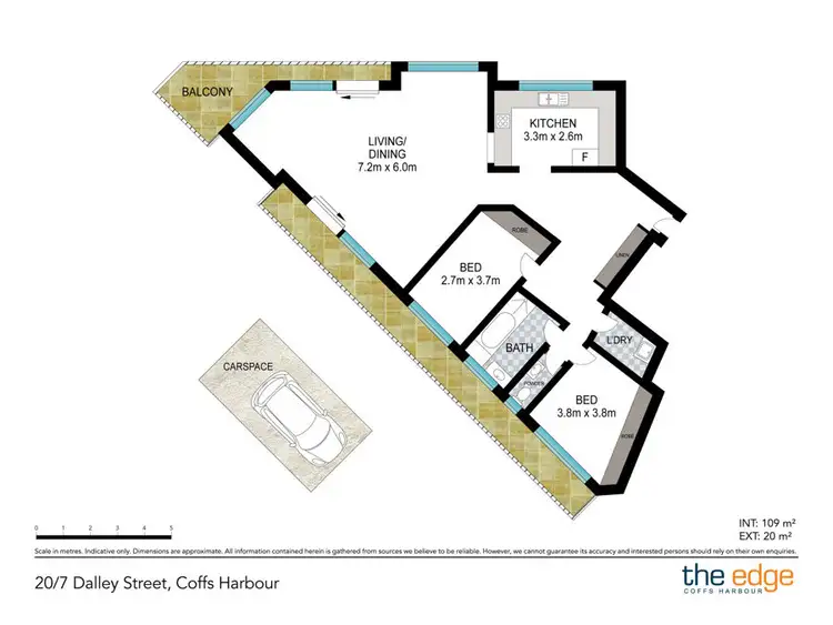 Floorplan of Homely apartment listing, 20/7 Dalley Street, Coffs Harbour NSW 2450