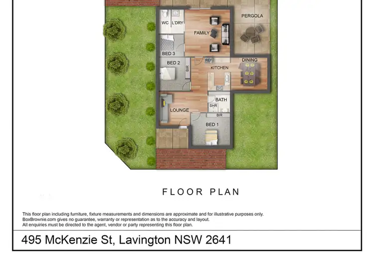 Floorplan of Homely house listing, 495 McKenzie St, Lavington NSW 2641