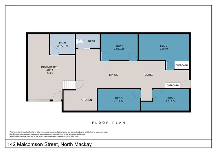 Floorplan of Homely house listing, 142 Malcomson Street, North Mackay QLD 4740
