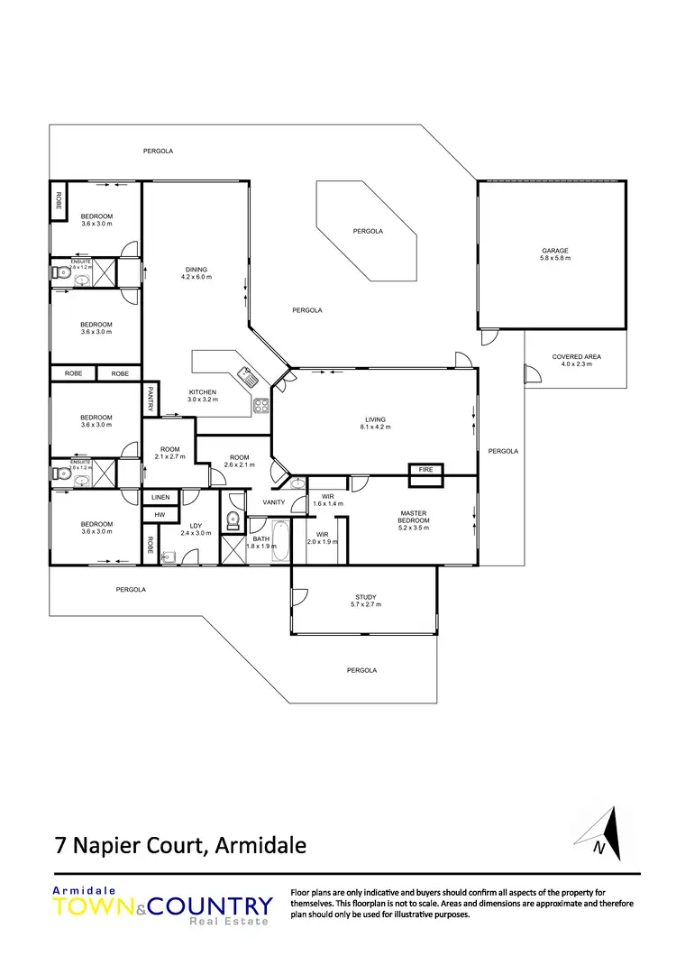 Floorplan of Homely house listing, 7 Napier Court, Armidale NSW 2350